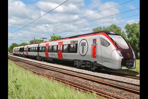 Stadler is to supply seven three-car and 17 four-car ‘trimode’ Flirt UK multiple-units capable of operation on diesel, 25 kV 50 Hz and battery power.